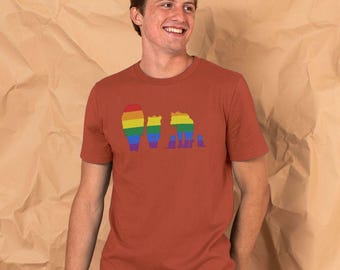 Lion Code Rainbow T-shirt Men's