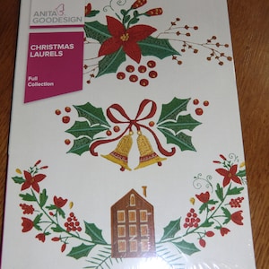 Anita Goodesign Embroidery CD - NEW - Christmas Laurels - Full Collection
