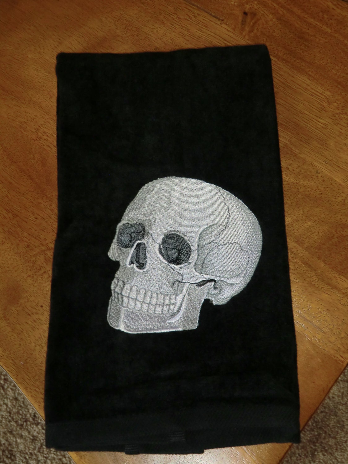 Skull Bath Towel - Etsy