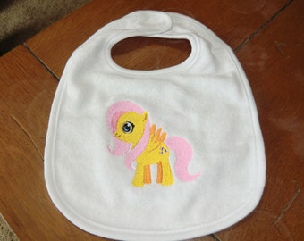 Embroidered Baby Bib - My Little Pony - Fluttershy