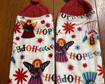 Christmas - Angels/Hope Knit Top Kitchen Towels