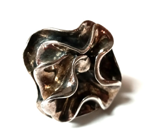 Modern Free Form Silpada Sterling Silver Ring Siz… - image 2