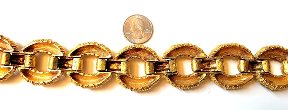 Kenneth Jay Lane Gold Textured Chain Link Choker … - image 6