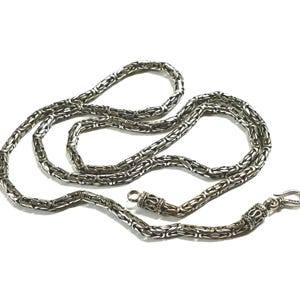 Vintage Sterling Silver Bali Link Chain 24&quot;