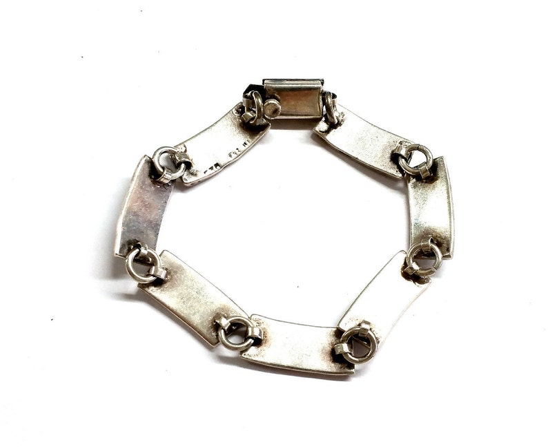 Mexican Sterling Silver Turquoise Bracelet