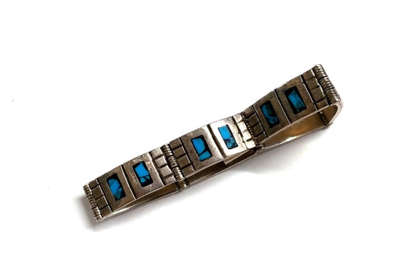 Sterling Silver Turquoise Mexican Bracelet - image 7