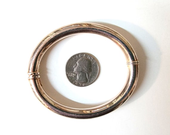 Sterling Silver Dyadema Clamper Bangle Bracelet I… - image 4