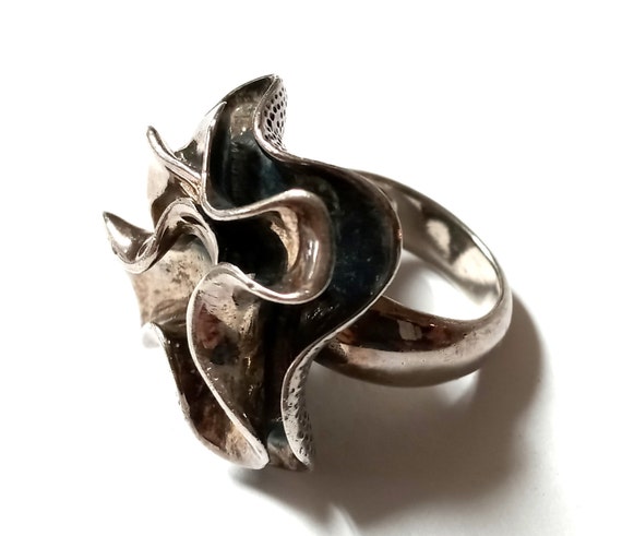 Modern Free Form Silpada Sterling Silver Ring Siz… - image 6