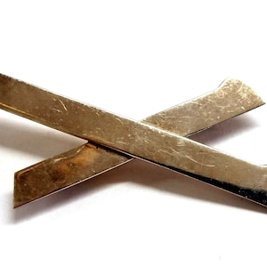 Modernes X Design Sterling Silber Brosche/Anstecknadel