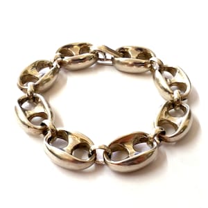Modernist Joachim S&#39;Paliu Sterling Silver Bracelet Signed