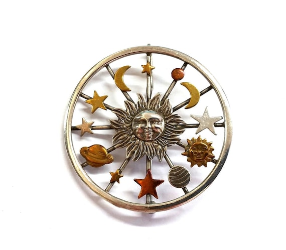 Moon Encircles the Sun Earrings Moon Encircles the Sun Earrings