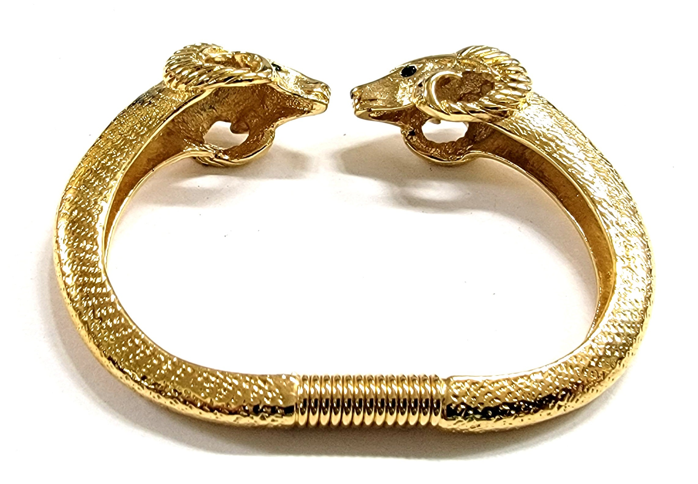 Vintage Kenneth Lane KJL for Avon Rams Head Clamper Bracelet
