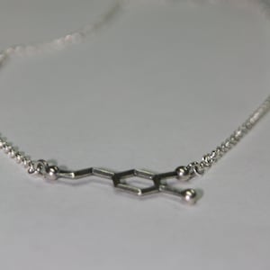 Dopamine Molecule Necklace Free U.S. Shipping sent out same business day image 3