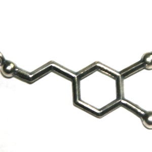 Dopamine Molecule Necklace Free U.S. Shipping sent out same business day image 1