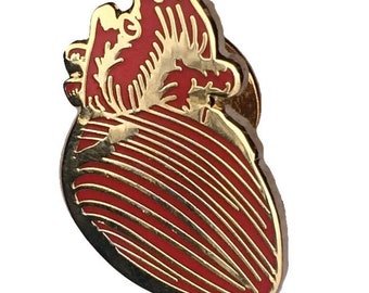 Anatomical Heart Lapel Pin Science gift science pin