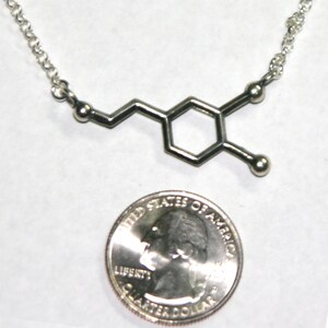 Dopamine Molecule Necklace Free U.S. Shipping sent out same business day image 4