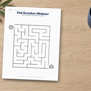 Hanukkah Printable Bundle, 8 Chanukah Activities for Kids and Families, Bingo, Coloring, Dreidel Game, Party Planner, Gift Tags, 121 Pages image 2