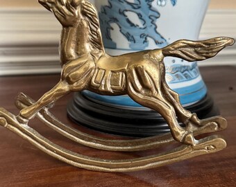 Brass Rocking Horse