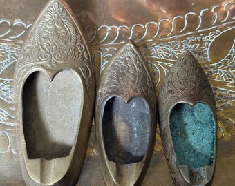 MCM Aladdin Shoe Ashtrays/Incense Burners Trio