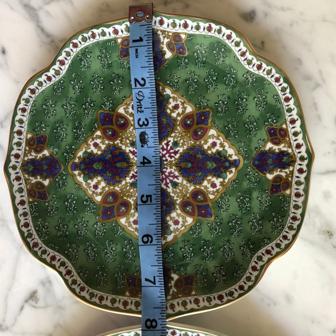 2 Hand Painted Decorative Plates sumarkand by Takahashi 1990 Etsy