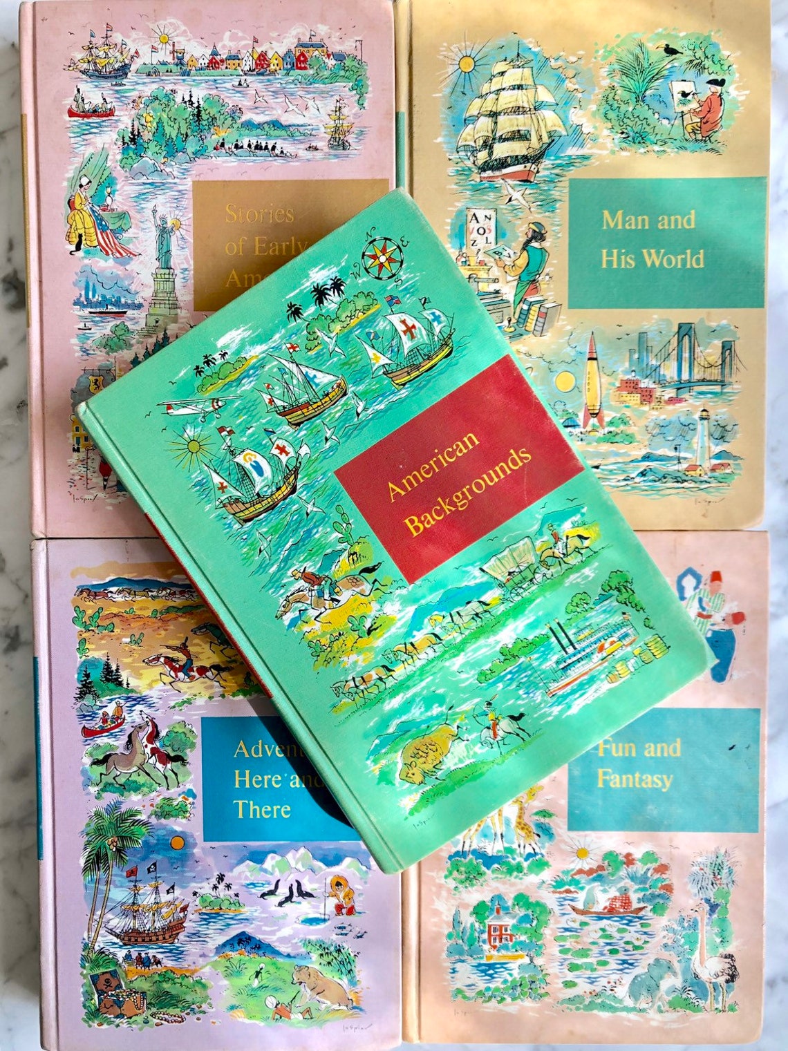 Through Golden Windows Vintage Book Set! Etsy