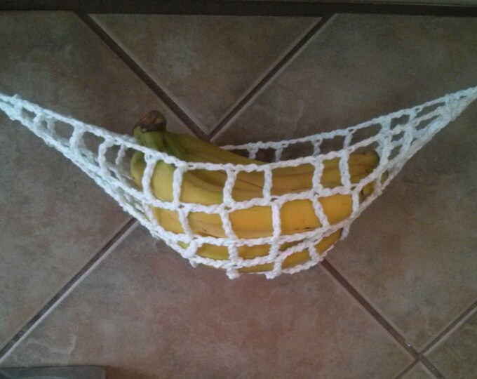The Original Banana Hammock Crochet Cotton Fruit Hammock in Crisp White