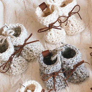 Basic Baby Bootie-Yarn Sole-Made to Order