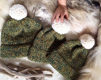 PATRÓN DE TEJIDO / Gorro de pescador, Gorro de punto de doble ala, Gorro de punto, Gorro de punto, Patrón de tejido, Fair Isle, Gorro de punto