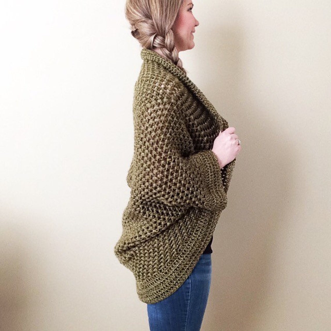 Cozy Cocoon Sweater Crochet Pattern Crochet Cocoon Sweater Etsy