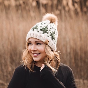 Timber Toque, Knitting Pattern, Fair Isle, Fair Isle Knit Hat, Chunky Fair Isle, Knit Hat, Knit Hat Pattern, Pattern, Knit Beanie Pattern
