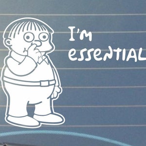 I'm Essential Vinyl Decal/car Decal/laptop Decal - Etsy