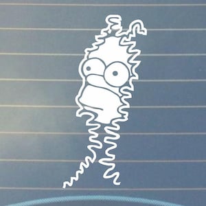 Homer Bushes Vinyl Decal/Car Decal/Laptop Decal