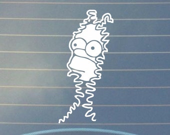 Homer Simpson Bushes Vinyl Decal - Car, Laptop Decal