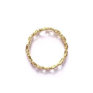 Stackable 18ct gold ring Olympe women's ring image 3