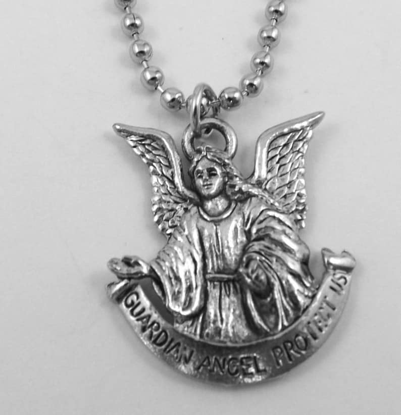 Pewter Guardian Angel Rear View Mirror Ornament on 8 Etsy