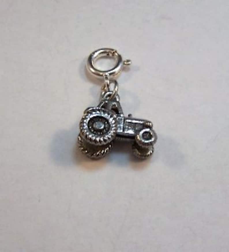 5189 Pewter Tractor Charm-Fits European and Traditional Charm Bracelets