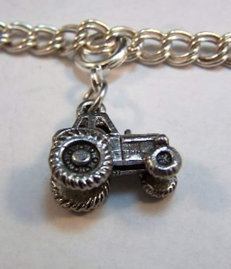 5189 Pewter Tractor Charm-Fits European and Traditional Charm Bracelets