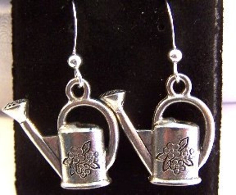 Watering Can Dangle Earrings Free Shipping to US 0939 Etsy