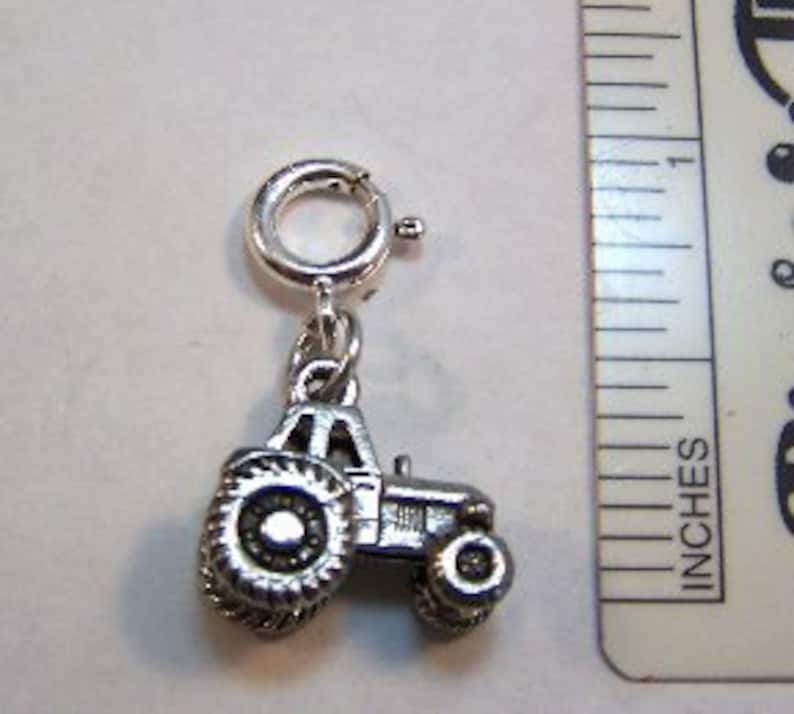 5189 Pewter Tractor Charm-Fits European and Traditional Charm Bracelets