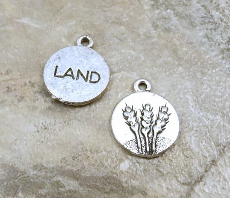 Pewter Four Elements Land Pewter Charms 10 5025 Set Of Ten Charms Craft Supplies Tools Advancedrealty Com