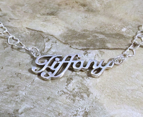 tiffany name necklace