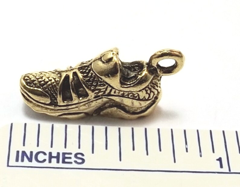 20 Gold Tone Pewter Tennis Shoe/running Shoe Charms 1474 Etsy