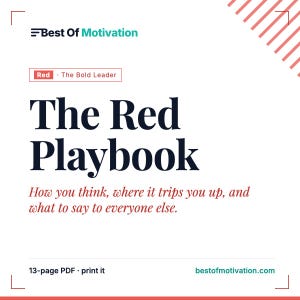 Red Personality Playbook | DISC Model Guide, Strengths & Blind Spots (PDF)