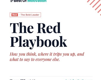 Red Personality Playbook | DISC Model Guide, Strengths & Blind Spots (PDF)