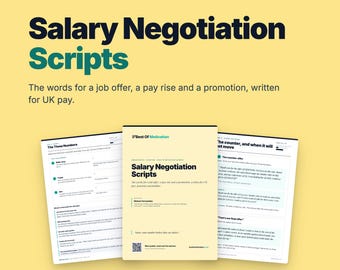 UK Salary Negotiation Scripts | Job Offer, Pay Rise, Promotion (PDF Guide)