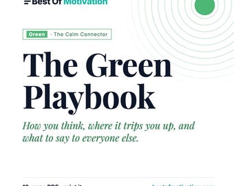 Green Personality Playbook | DISC Model Guide, Strengths & Blind Spots (PDF)
