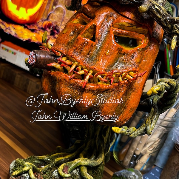 Pumpkin King Sculpture Tumbler, Trophy