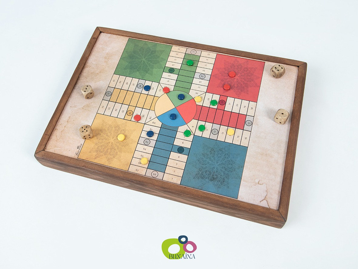 Jogo Ludo em Madeira - Tem Tem Digital