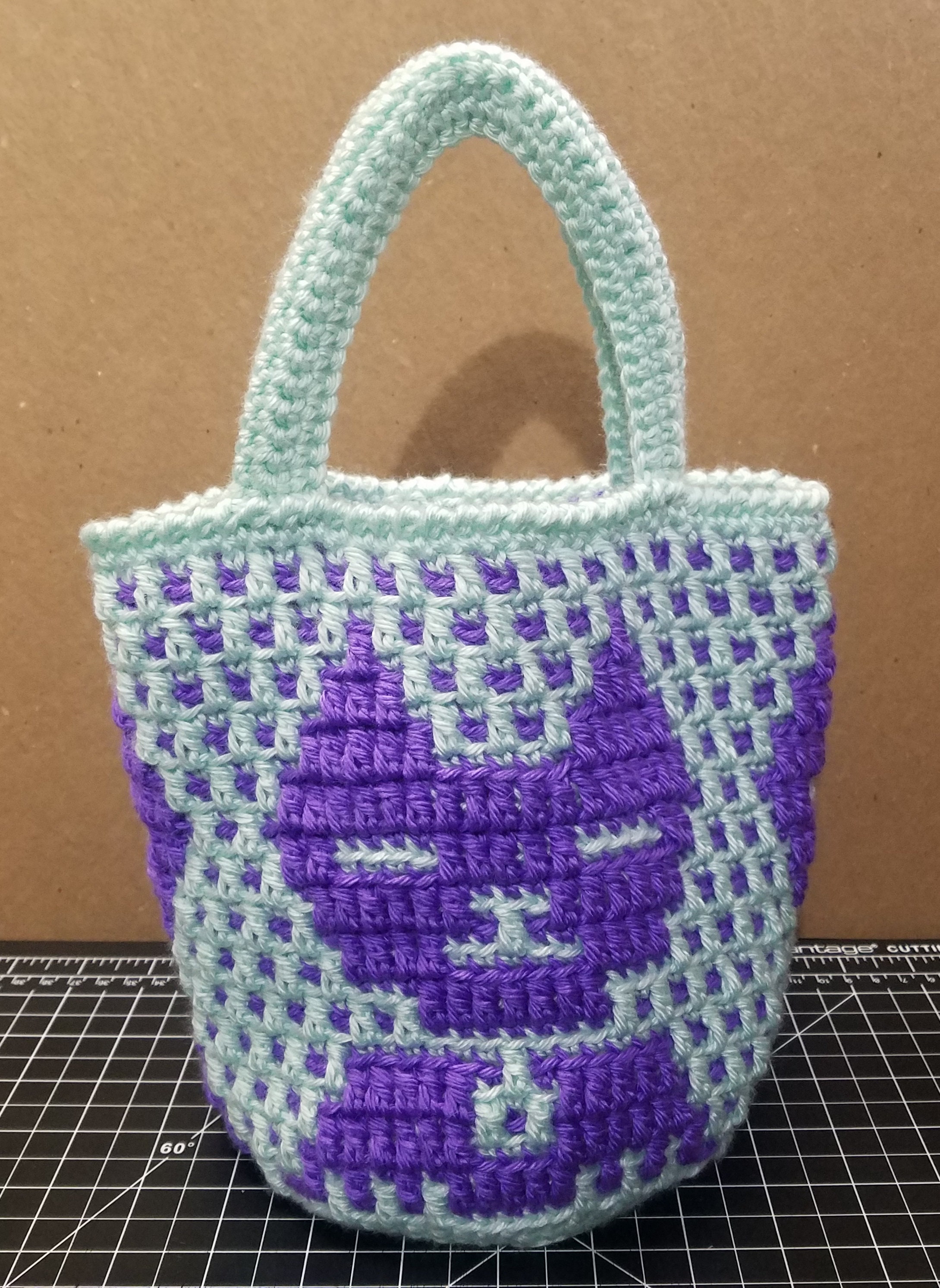 Mosaic Cutie Cat Mosaic Crochet Pattern not a physical Etsy