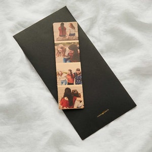 Personalised Photo Strip Leather Bookmark / Gift for Book Lovers / Personal Bookish Gift / Birthday, Mother's Day Gift for Mum image 4